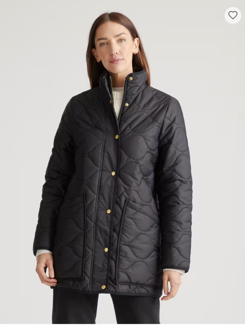 Quince Featherless Quilted Long Puffer Jacket NWT